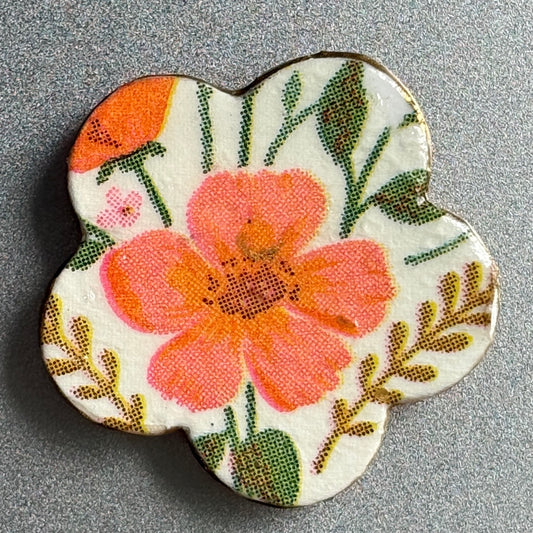 Decoupaged Refrigerator Magnet
