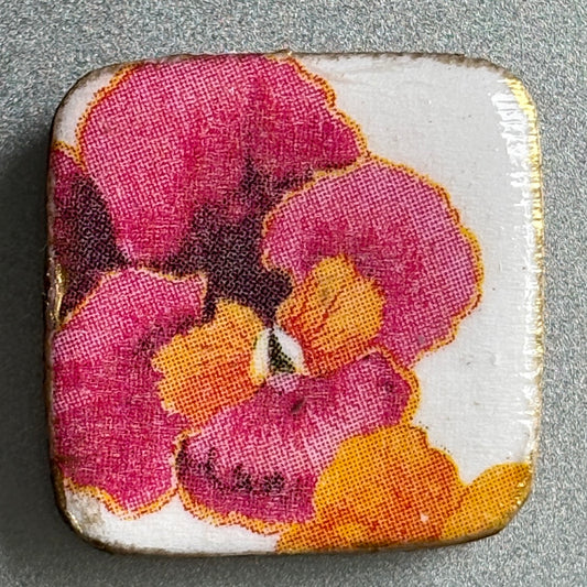 Decoupaged Refrigerator Magnet