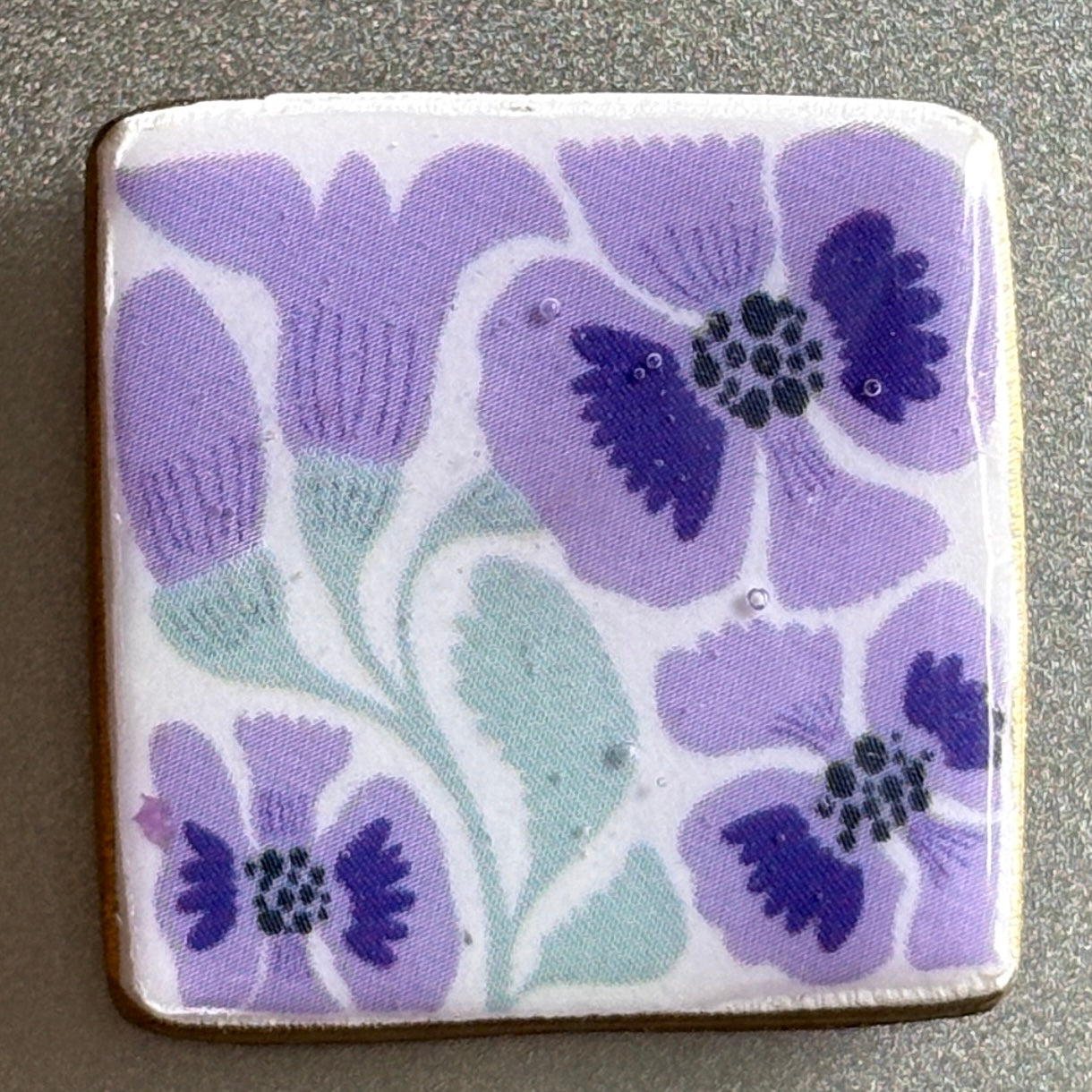 Decoupaged Refrigerator Magnet