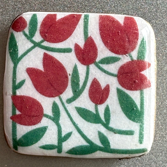 Decoupaged Refrigerator Magnet