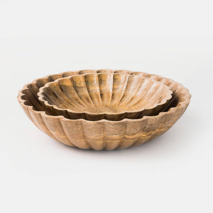 Scallop Serenity Bowls (Natural)