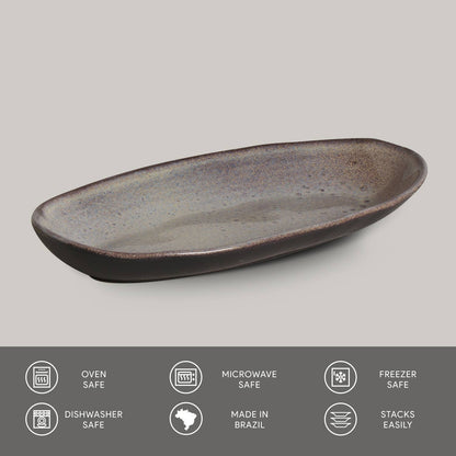 Deep Oval Platter | Tourmaline