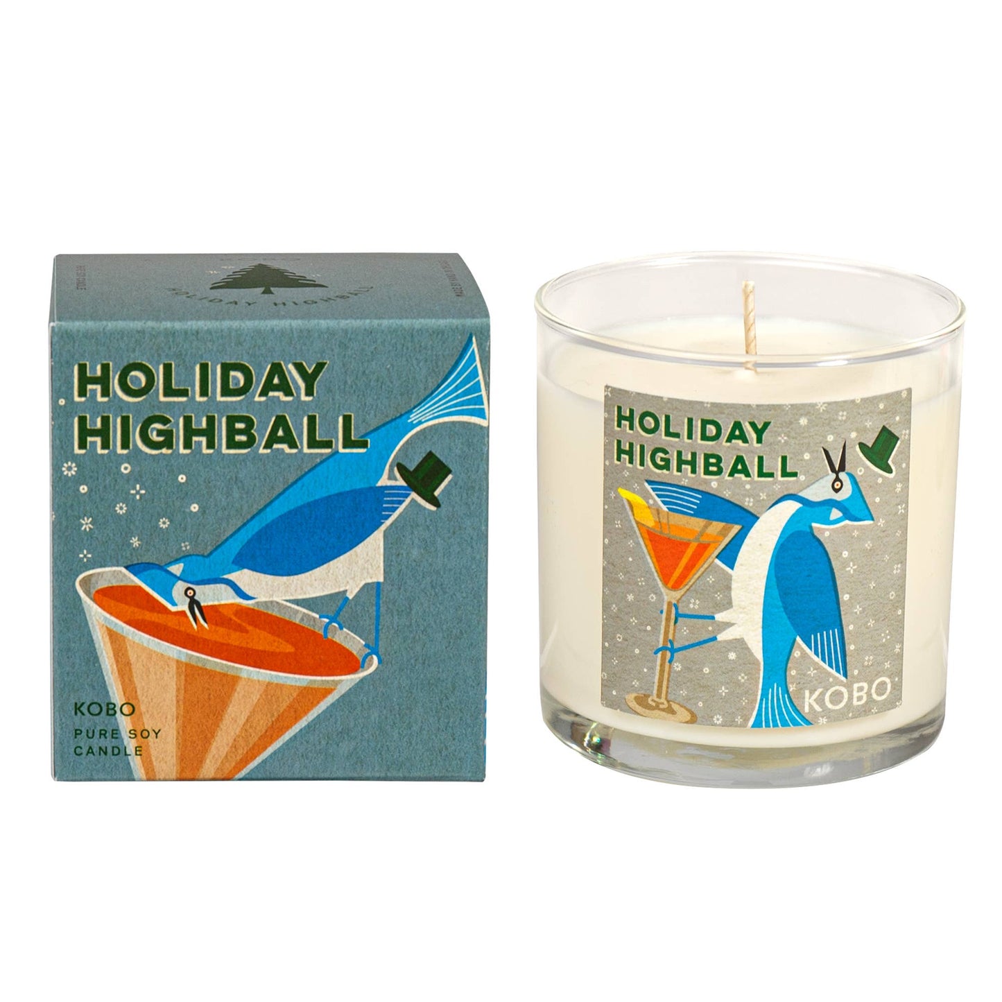 Holiday Highball Candle - 9oz.