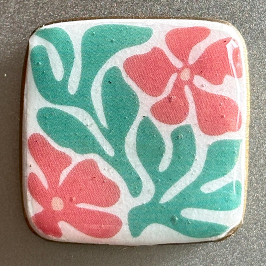 Decoupaged Refrigerator Magnet