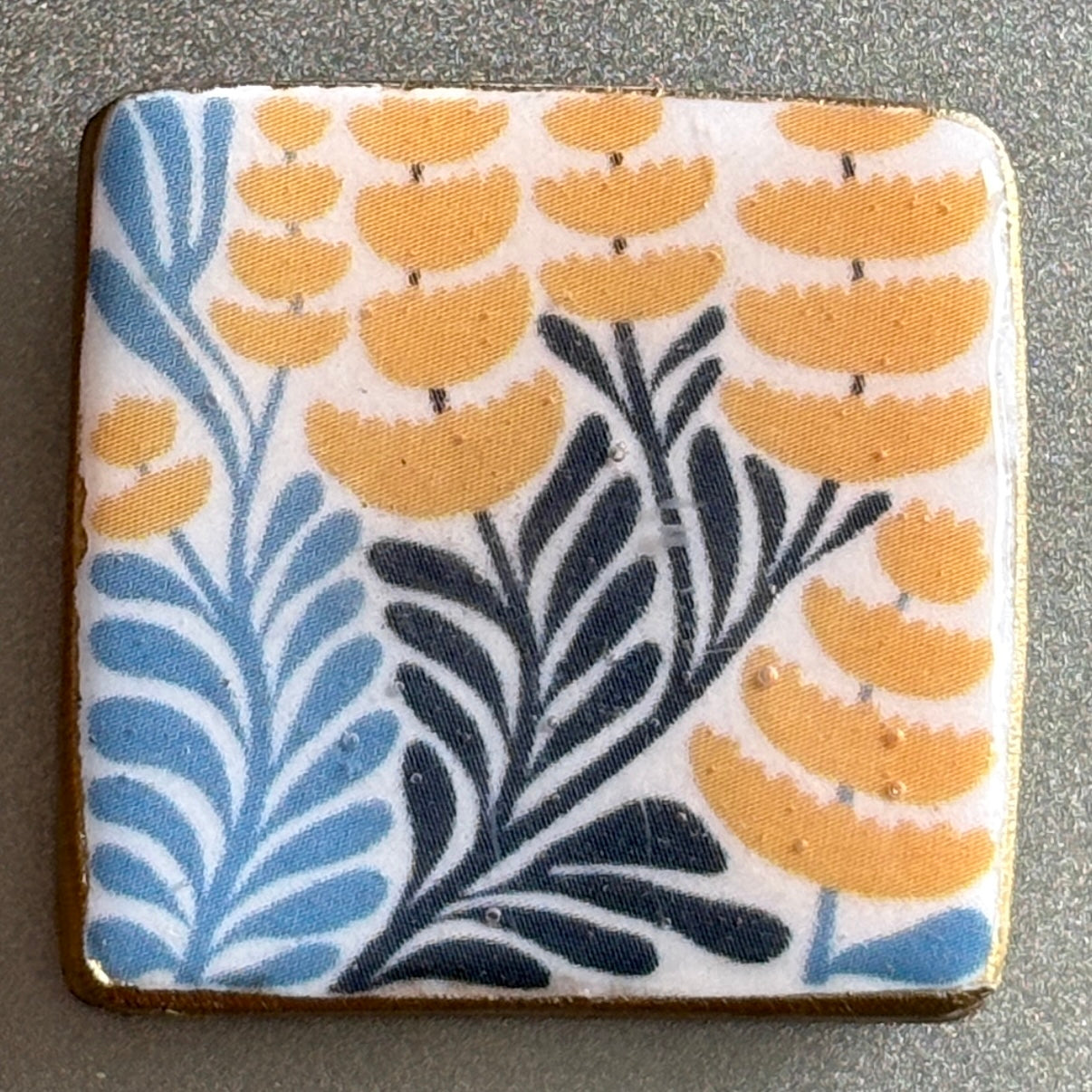 Decoupaged Refrigerator Magnet